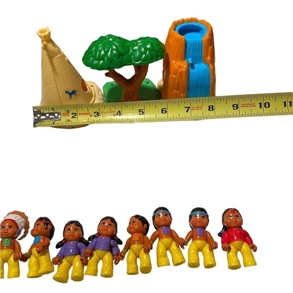 1995 Talentoy Itzy Bitzy Posable Pals Tiny Frontier Village Friends Cake Toppers - Picture 15 of 15